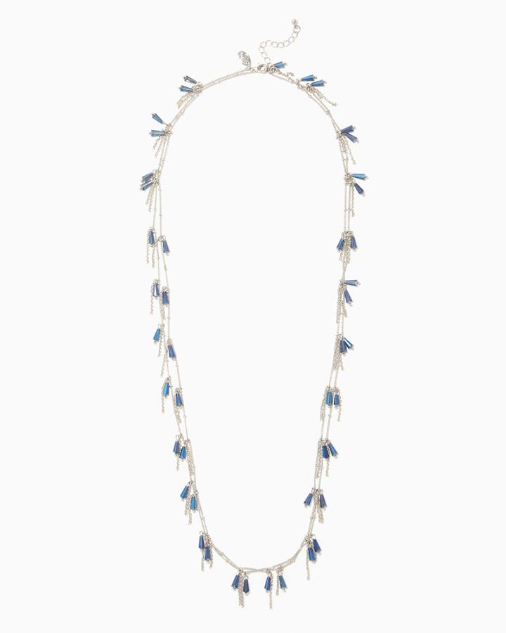 Charming Charlie Modern Tassel Layered Necklace