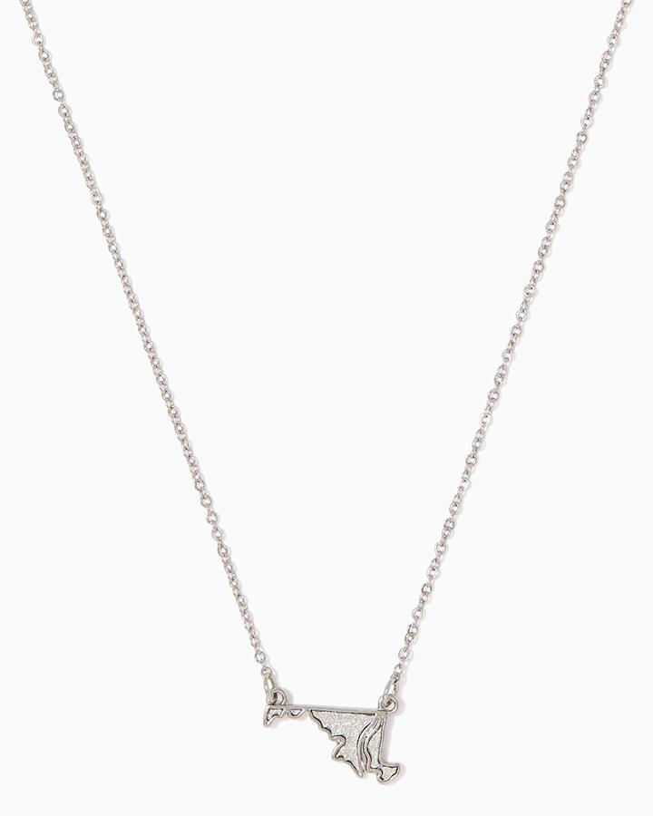 Charming Charlie Maryland State Stardust Pendant Necklace