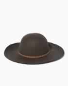 Charming Charlie Boho Studded Wool Floppy Hat