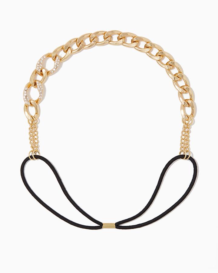 Charming Charlie Pav Chain Hair Wrap