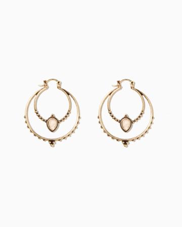 Charming Charlie Misa Antiqued Double Hoops
