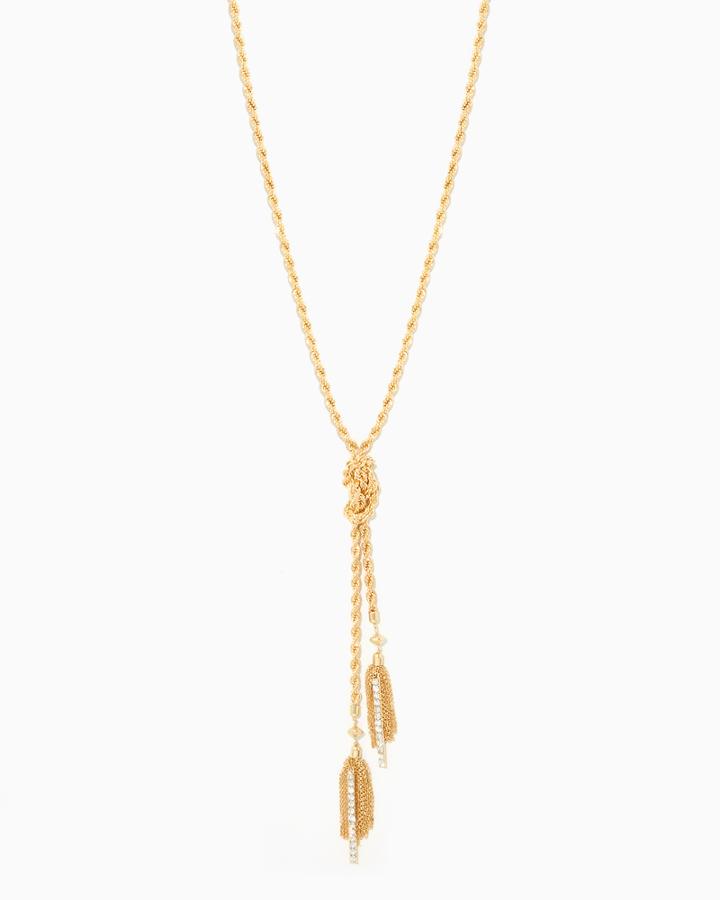 Charming Charlie Loren Tassel Y-necklace