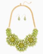 Charming Charlie Lush Blooms Necklace Set