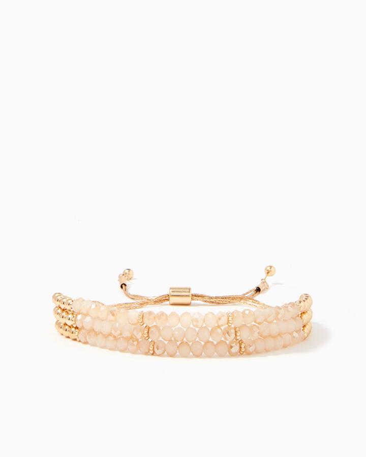 Charming Charlie Lima Faceted Layer Bracelet