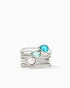 Charming Charlie Coiled Teardrop Ring Set