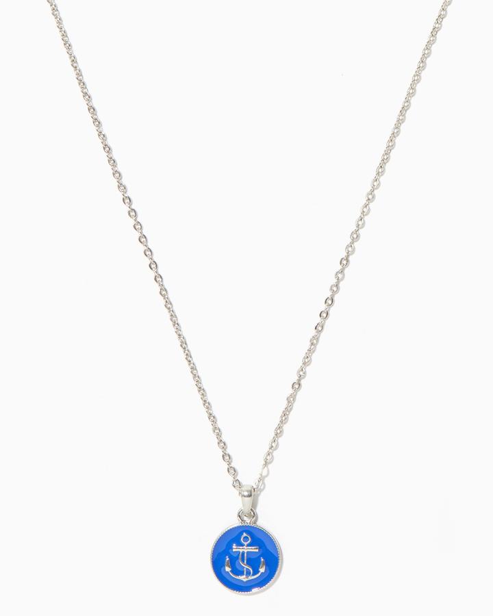 Charming Charlie Sea Anchor Pendant Necklace