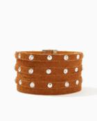 Charming Charlie Studded Faux Leather Bracelet