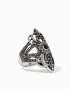 Charming Charlie Statement Cutout Heart Ring