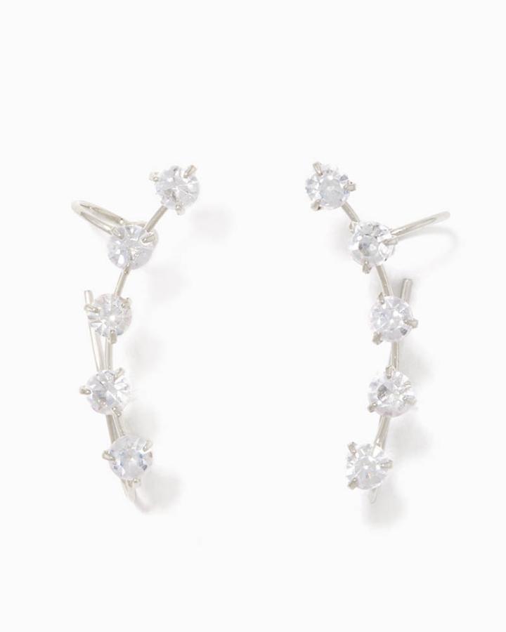 Charming Charlie Rhinestone Crawler Earrings