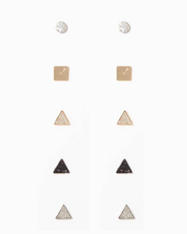 Charming Charlie Totally Triangular Stud Earring Set