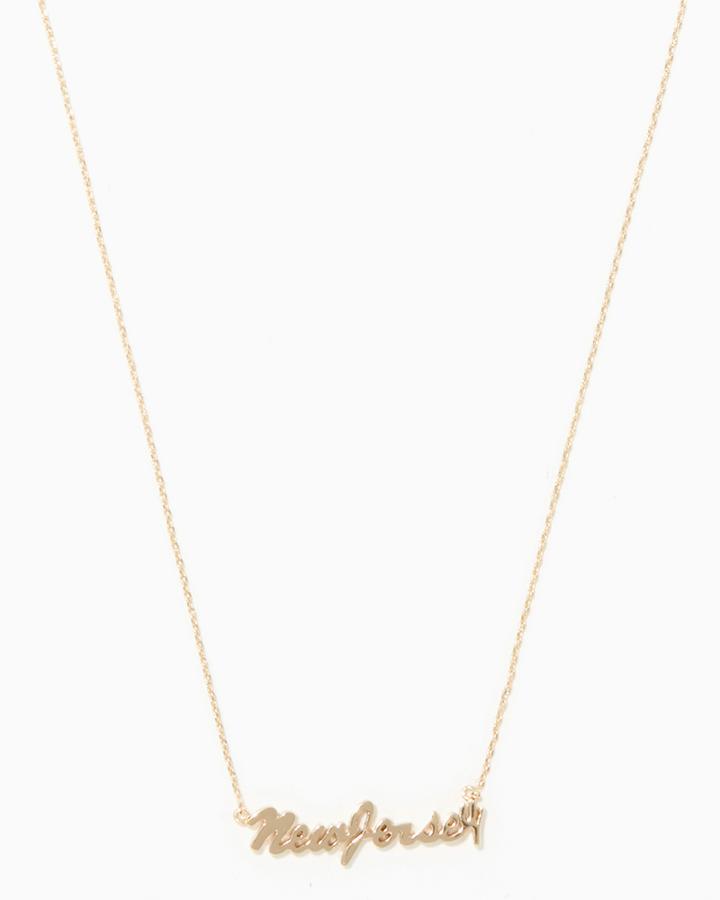 Charming Charlie New Jersey Pendant Necklace