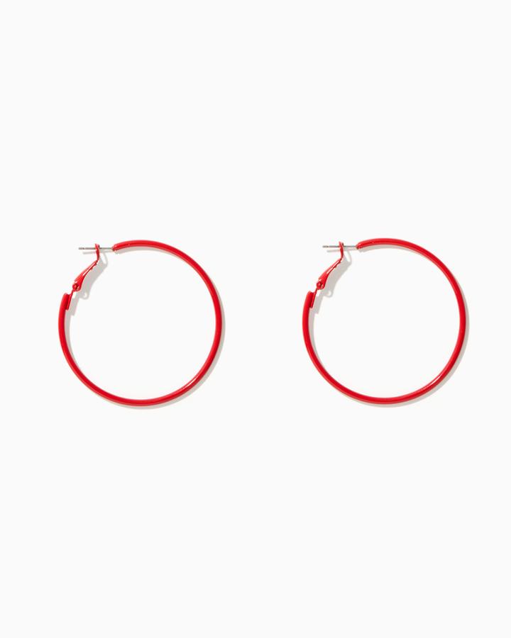 Charming Charlie Pop Color Coated Hoops