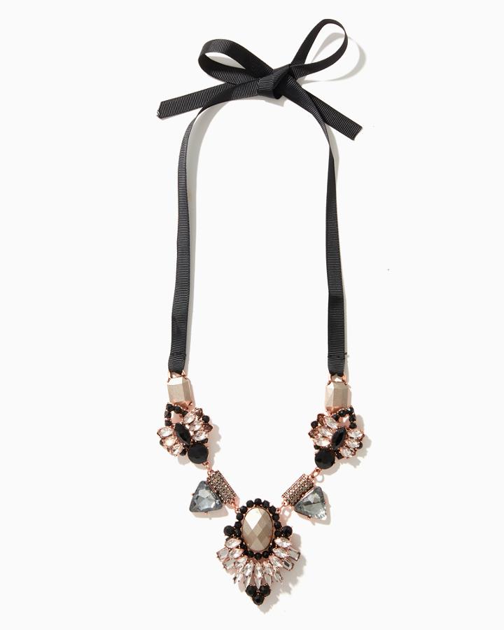Charming Charlie Make A Statement Ribbon Necklace