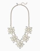 Charming Charlie Lacey Floral Cluster Necklace