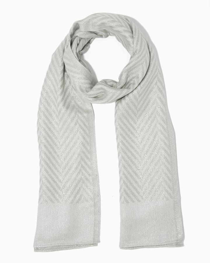 Charming Charlie Lurex Chevron Scarf