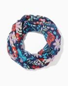 Charming Charlie Vibrant Floral Garden Scarf