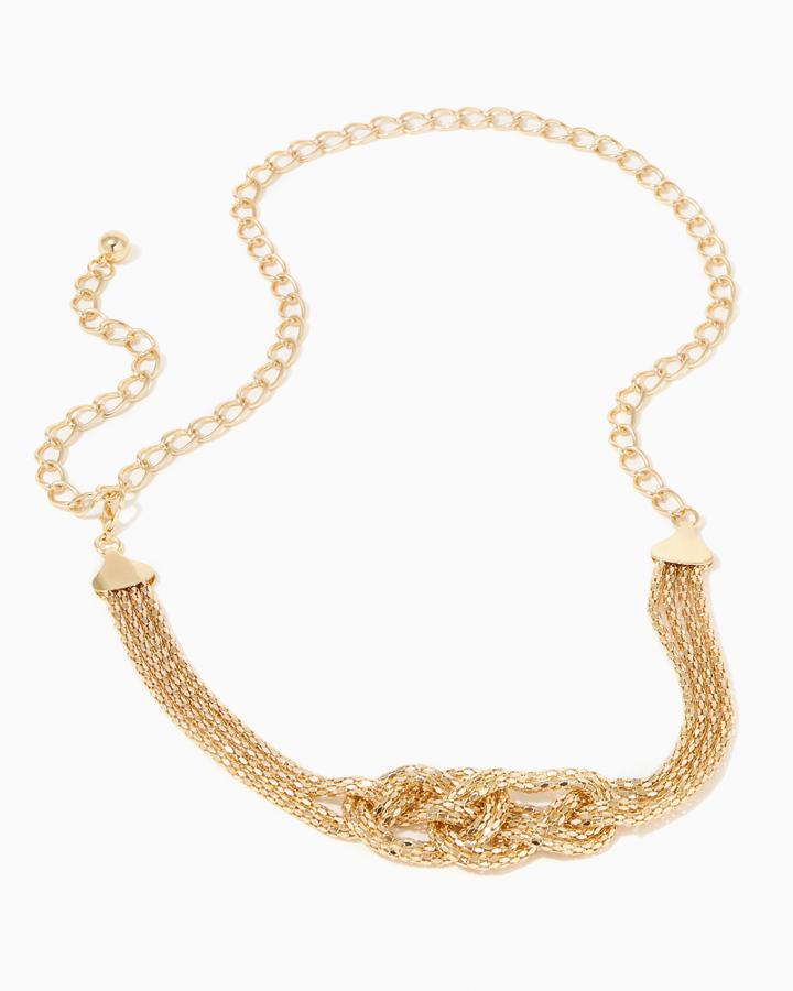 Charming Charlie Braided Chain Belt
