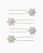 Charming Charlie Sparkling Snowflakes Bobby Pin Set