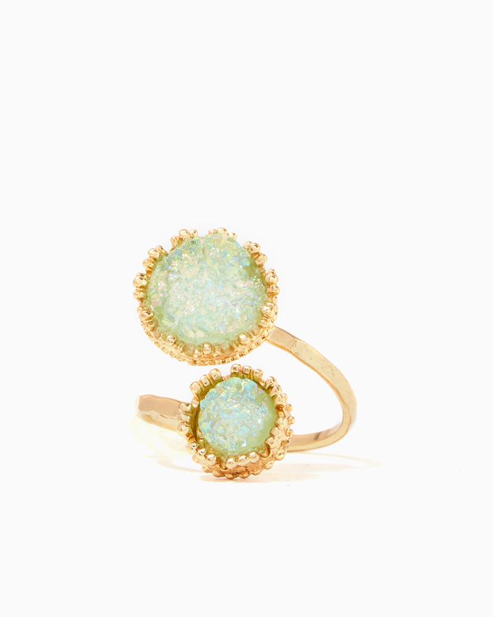 Charming Charlie Double Druzy Ring