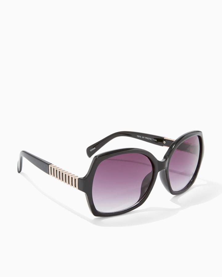 Charming Charlie Retro Gilded Square Sunglasses