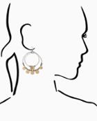 Charming Charlie Double Texture Hoop Earring Set
