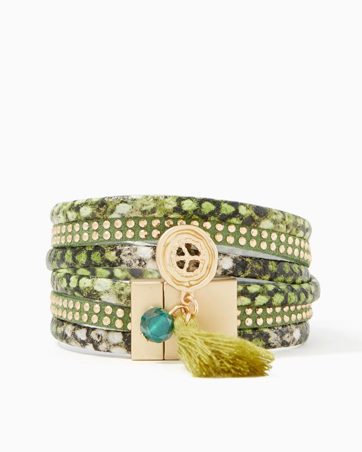 Charming Charlie Snake Charmer Tassel Bracelet