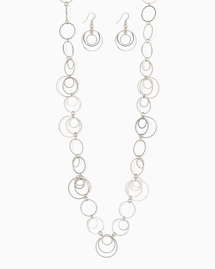 Charming Charlie Circle Up Necklace Set
