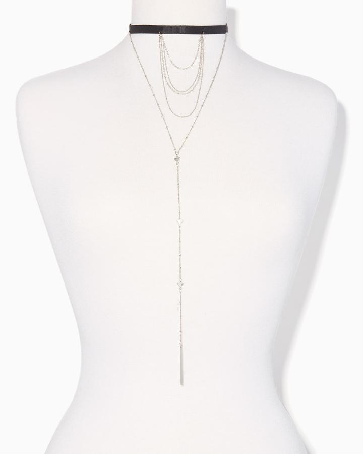 Charming Charlie Eclipse Layered Choker Necklace