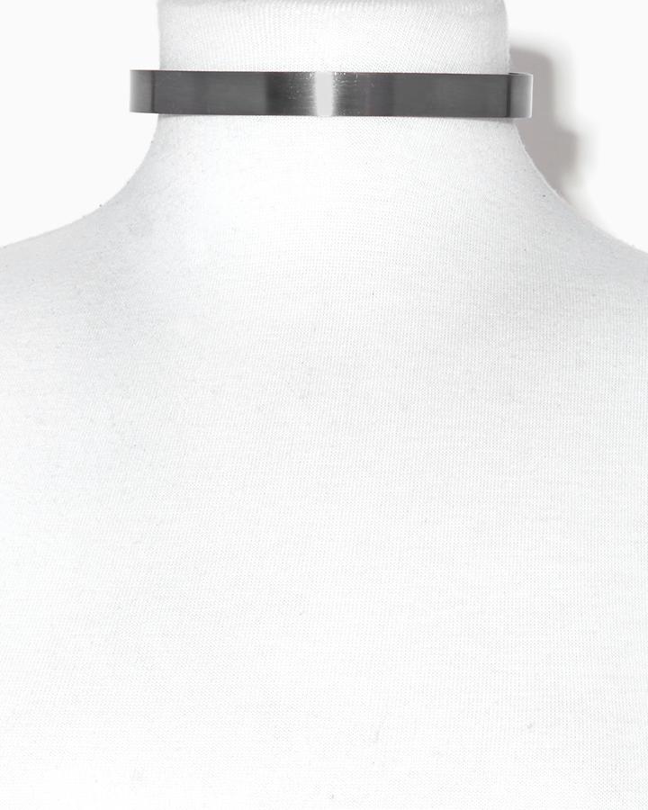 Charming Charlie Metallic Cuff Choker Necklace
