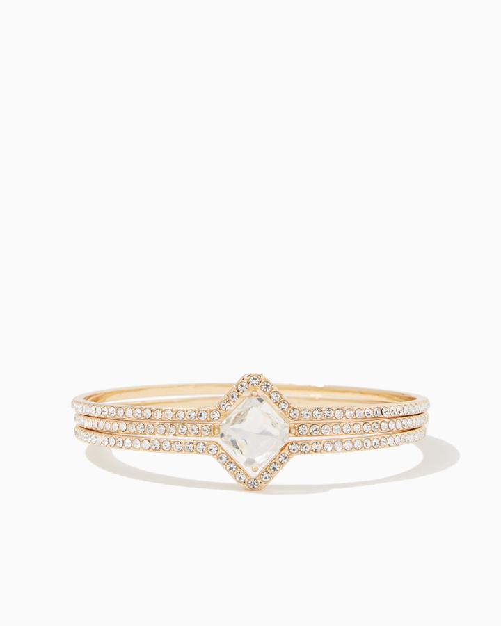 Charming Charlie Naturi Pav Bangle Set