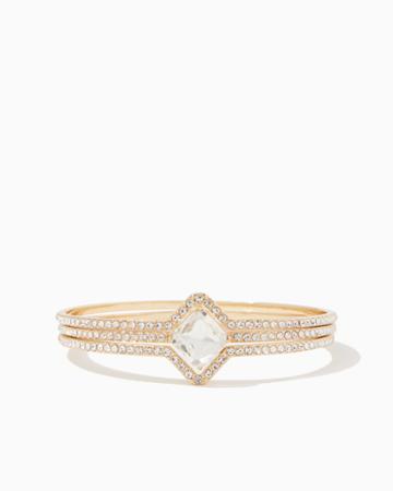 Charming Charlie Naturi Pav Bangle Set