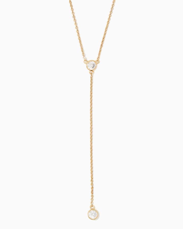 Charming Charlie Stone Drop Y Necklace