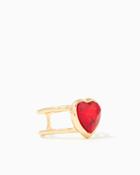 Charming Charlie Heart Double Band Ring