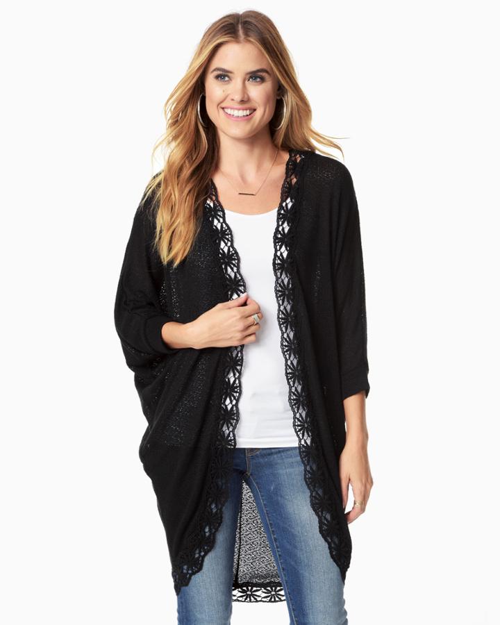 Charming Charlie Cocoon Crochet Cardi