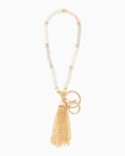 Charming Charlie Short Beaded Tassel Lanyard