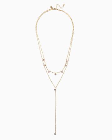Charming Charlie Danity Stone Layered Necklace
