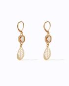 Charming Charlie Cushion Leaf Drop Earrings