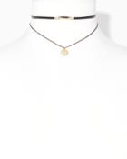 Charming Charlie Layered Metallic Choker Necklace