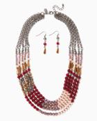 Charming Charlie Mixed Bead Necklace Set