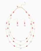Charming Charlie Merry Stone Necklace Set