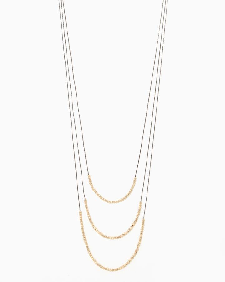 Charming Charlie Maxi Triple Layered Necklace