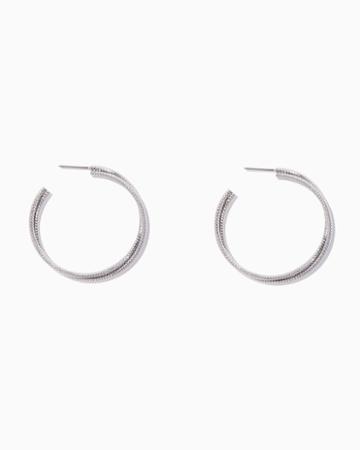 Charming Charlie Twisted Double Hoop Earrings