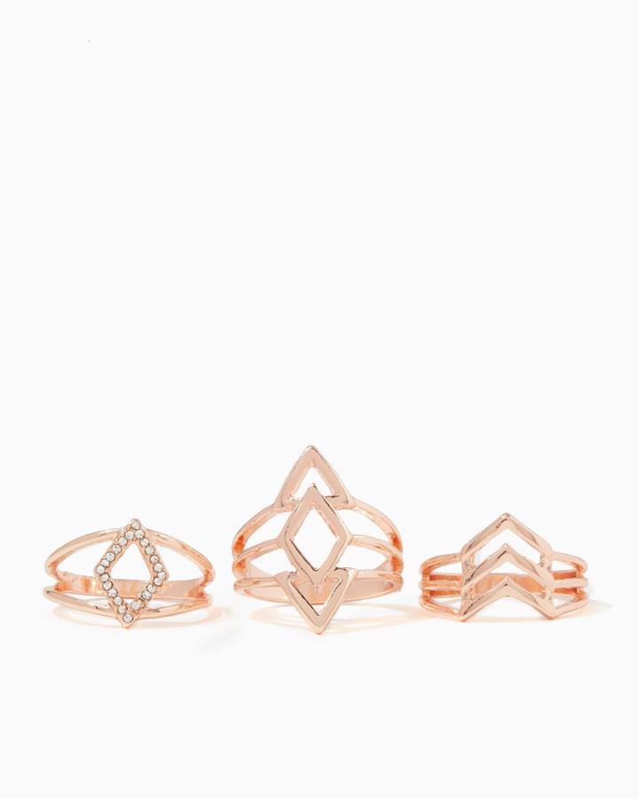 Charming Charlie Geometric Stacked Rings
