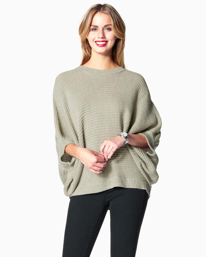 Charming Charlie Chunky Cable Knit Tie-back Sweater