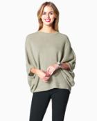 Charming Charlie Chunky Cable Knit Tie-back Sweater