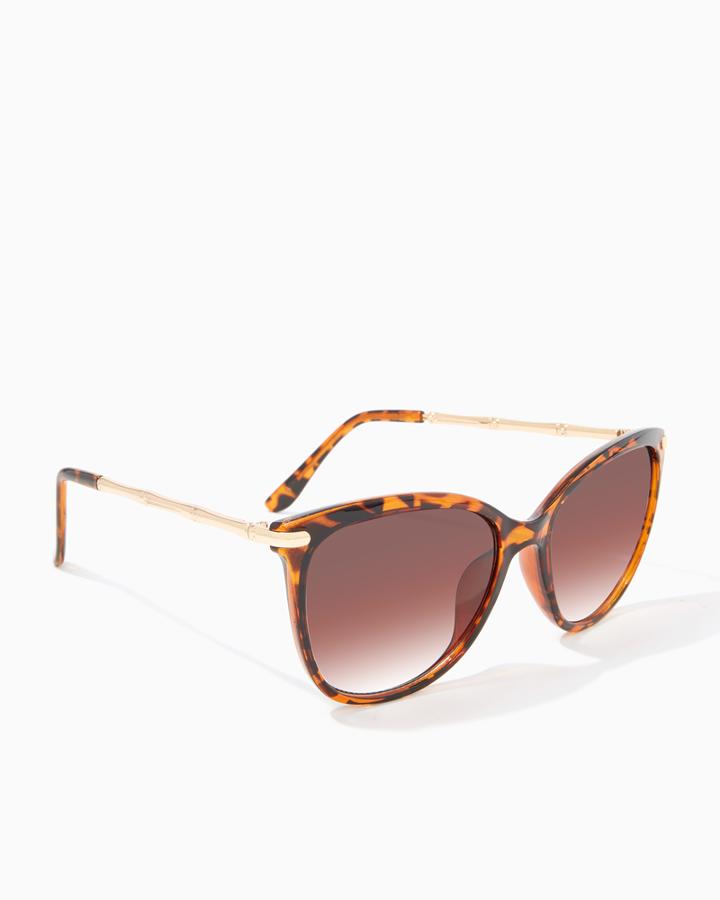 Charming Charlie Bamboo Cateye Sunglasses