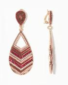 Charming Charlie Zaina Beaded Clip-on Earrings