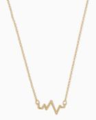 Charming Charlie Tiny Heartbeat Necklace