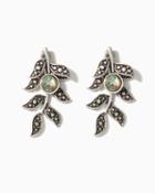 Charming Charlie Wednesday Burnished Leaf Earrings