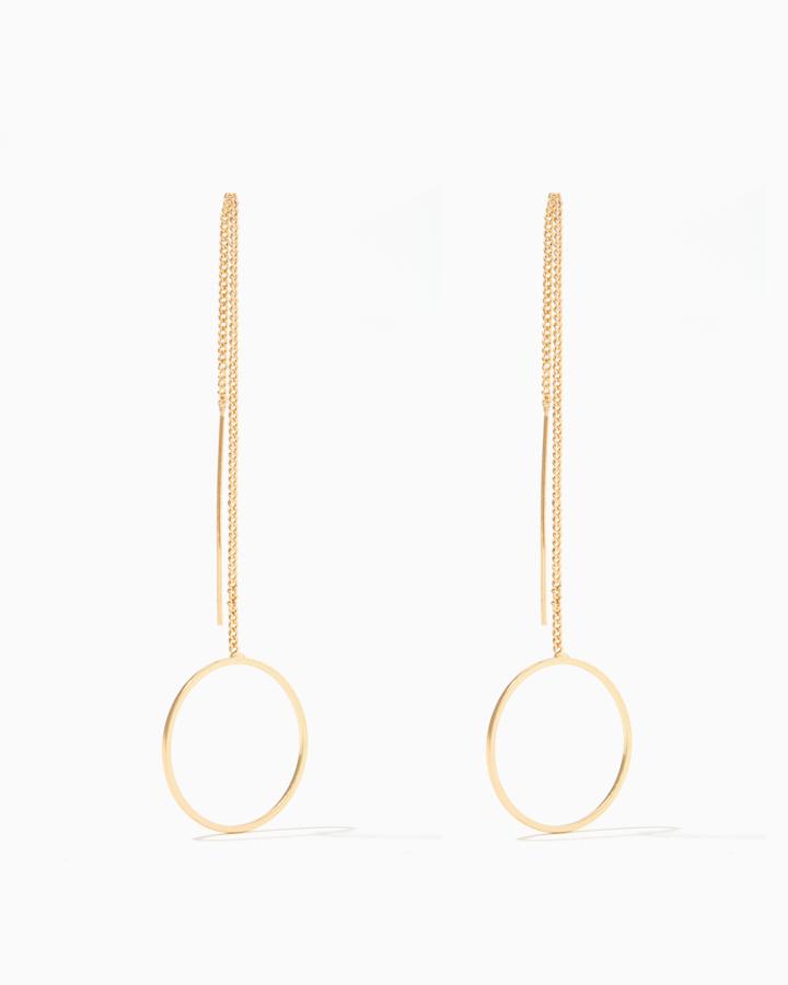 Charming Charlie Circle Slip Through Earrings